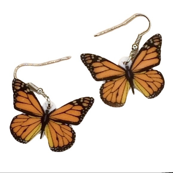 Jewelry - Monarch Butterfly Acrylic Earrings